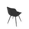Jídelní židle, černá, látka, HC-T1130 BK2