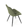 Jídelní židle, zelená, látka, HC-T1130 GRN2