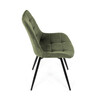 Jídelní židle, zelená, látka, HC-T1130 GRN2