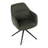 Jídelní židle, zelená, látka, HC-536 GRN2