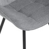 Jídelní židle, šedá, látka, HC-T1130 GREY2