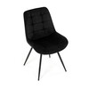 Jídelní židle, černá, látka, HC-T1130 BK2