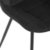 Jídelní židle, černá, látka, HC-T1130 BK2