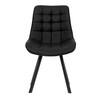 Jídelní židle, černá, látka vintage, HC-V3066 BK3