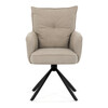 Jídelní židle, béžová, manšestrová látka, HC-X1128 LAN2