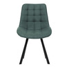 Jídelní židle, zelená, látka vintage, HC-V3066 GRN3