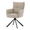 Jídelní židle, béžová, manšestrová látka, HC-X1128 LAN2