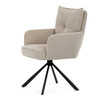 Jídelní židle, béžová, manšestrová látka, HC-X1128 LAN2