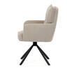 Jídelní židle, béžová, manšestrová látka, HC-X1128 LAN2