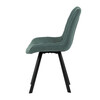 Jídelní židle, zelená, látka vintage, HC-V3066 GRN3