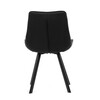 Jídelní židle, černá, látka vintage, HC-V3066 BK3