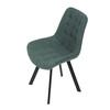 Jídelní židle, zelená, látka vintage, HC-V3066 GRN3