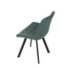 Jídelní židle, zelená, látka vintage, HC-V3066 GRN3