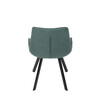 Jídelní židle, zelená, látka vintage, HC-V3066 GRN3