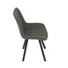 Jídelní židle, šedá, látka vintage, HC-V3066 GREY3