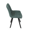 Jídelní židle, zelená, látka vintage, HC-V3066 GRN3