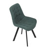 Jídelní židle, zelená, látka vintage, HC-V3066 GRN3