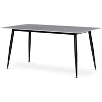 Jídelní stůl 160x90cm, keramika, mramor, HT-406M GREY