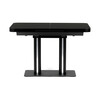 Jídelní stůl rozkládací 120-160x80 cm, mdf, černá, HT-D1926 BK