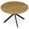 Kulatý jídelní stůl 120x120cm, mdf, divoký dub, HT-F4120 OAK