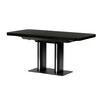 Jídelní stůl rozkládací 120-160x80 cm, mdf, černá, HT-D1926 BK