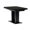 Jídelní stůl rozkládací 120-160x80 cm, mdf, černá, HT-D1926 BK