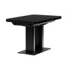 Jídelní stůl rozkládací 120-160x80 cm, mdf, černá, HT-D1926 BK