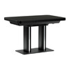 Jídelní stůl rozkládací 120-160x80 cm, mdf, černá, HT-D1926 BK