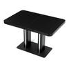 Jídelní stůl rozkládací 120-160x80 cm, mdf, černá, HT-D1926 BK