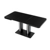 Jídelní stůl rozkládací 120-160x80 cm, mdf, černá, HT-D1926 BK