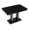 Jídelní stůl rozkládací 120-160x80 cm, mdf, černá, HT-D1926 BK