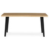 Jídelní stůl 160x90cm, mdf, divoký dub, HT-F4416 OAK