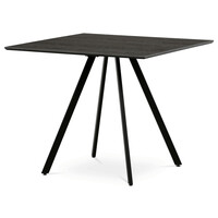 Jídelní stůl 90x90cm, melamin, šedý dub, HT-R5190 GREY