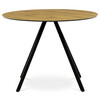 Kulatý jídelní stůl 100x100cm, lamino, dub, HT-R5010 OAK