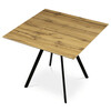 Jídelní stůl 90x90cm, lamino, dub, HT-R5190 OAK