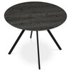 Kulatý jídelní stůl 100x100cm, lamino, šedý dub, HT-R5010 GREY