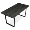 Jídelní stůl 160x80cm, lamino, šedý dub, HT-R5216 GREY