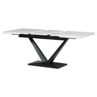 Jídelní stůl rozkládací 140-180x85 cm, mdf HT-W1630 WT