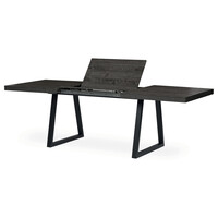 Jídelní stůl rozkládací 160-240x90 cm, melamin, šedý dub, HT-R5624 GREY