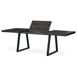 Jídelní stůl rozkládací 160-240x90 cm, lamino, šedý dub, HT-R5624 GREY