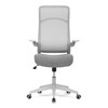 Kancelářská židle, houpací mechanismus, šedá síťovina, KA-A182 GREY