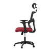 Kancelářská židle, houpací mechanismus, červená síťovina, KA-B1025 BOR