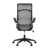 Kancelářská židle, houpací mechanismus, šedá síťovina, KA-A182 BK