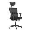 Kancelářská židle, houpací mechanismus, černá síťovina, KA-B1025 BK