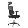 Kancelářská židle, houpací mechanismus, černá síťovina, KA-B1025 BK
