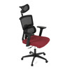 Kancelářská židle, houpací mechanismus, červená síťovina, KA-B1025 BOR