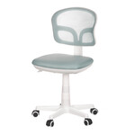 Dětská židle, výškově nastavitelná, modrá síťovina, KA-C801 BLUE