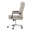 Kancelářské křeslo, houpací mechanismus, béžová ekokůže, KA-D8104 SIL