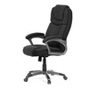 Kancelářské křeslo, houpací mechanismus, černá látka, KA-C715 BK2