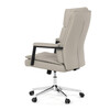 Kancelářské křeslo, houpací mechanismus, béžová ekokůže, KA-D8104 SIL